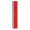 Elite Single Door Coin Return Locker with Sloping Top Red (W949-CNS)
