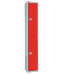 Elite Double Door Coin Return Locker Graphite Red (W950-CN)