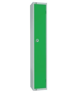 Elite Single Door Coin Return Locker with Sloping Top Green (W954-CNS)