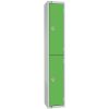 Elite Double Door Electronic Combination Locker with Sloping Top Green (W955-ELS)