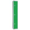 Elite Three Door Manual Combination Locker Locker Green with Sloping Top (W956-CLS)