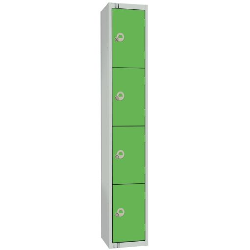 Elite Four Door Manual Combination Locker Locker Green with Sloping Top (W957-CLS)