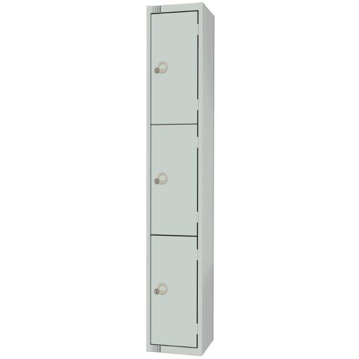 Elite Three Door Coin Return Locker Grey (W961-CN)