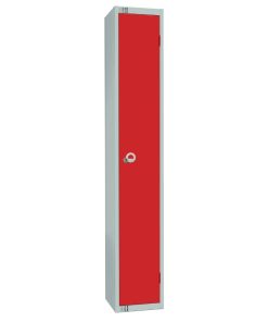 Elite Single Door Electronic Combination Locker with Sloping Top Red (W979-ELS)