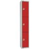Elite Four Door Manual Combination Locker Locker Red with Sloping Top (W982-CLS)