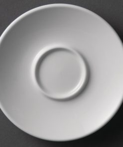 Olympia Whiteware Espresso Saucers 120mm (Pack of 12) (Y112)