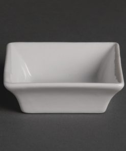 Olympia Miniature Square Dishes 75mm (Pack of 12) (Y136)