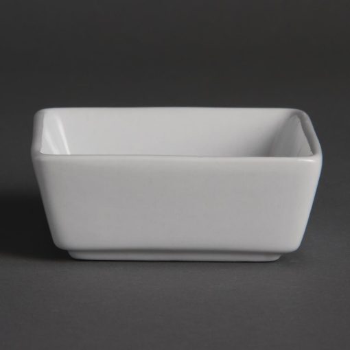 Olympia Mini Square Dishes 90ml 85mm (Pack of 12) (Y729)