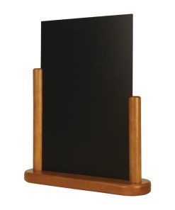 Securit Half Frame Table Top Blackboard 320 x 270mm Teak (Y870)