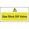 Gas Shut Off Valve Sign (Y913)