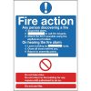 Fire Action Sign (Y919)