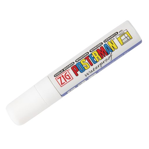 Securit Posterman 15mm All Weather Chalk Marker White (Y976)