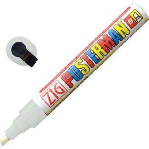 Securit White Chalk Marker 6mm Tip (Y985)