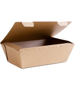Vegware Compostable Microflute Takeaway Box 8x5" (Pack 300)