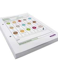 Chef Dishes - Staff & Server Allergy Replacement Cards - Pack of 50 (Double sided to fill in 100 dishes)