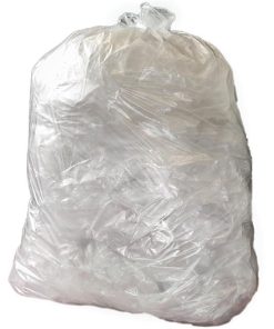 Jantex Medium Duty Recycled Bin Bag 12kg 90 ltr Clear (Pack of 200)