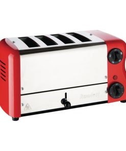 Rowlett Esprit 4 Slot Toaster Traffic Red w/ elements & sandwich cage