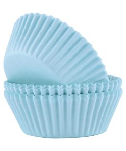 PME Block Colour Cupcake Cases Mint Green, Pack of 60