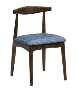 Austin Dining Chair Vintage with Helbeck Midnight Seat (Pack of 2)