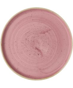 Churchill Stonecast Walled Plates Pink 220mm (Pack of 6)