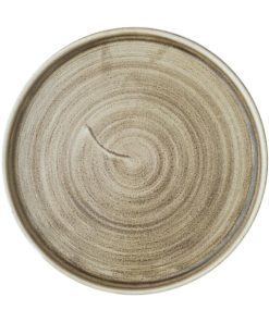 Churchill Stonecast Patina Antique Taupe Walled Plates 220mm (Pack of 6)