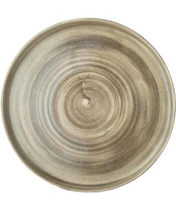 Churchill Stonecast Patina Antique Taupe Walled Plates 260mm (Pack of 6)