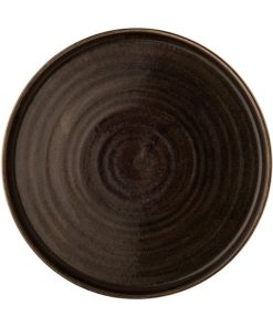Churchill Stonecast Patina Walled Plates Iron Black 260mm (Pack of 6)