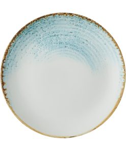 Churchill Homespun Accents Aquamarine Evolve Coupe Plates 165mm (Pack of 12)