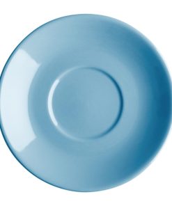 Olympia Cafe Flat White Saucers Blue 135mm (Pack of 12)