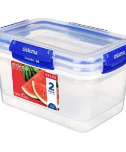 Sistema Klip It Plus Rectangle Container 3.35Ltr (Pack of 2)