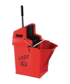 SYR NU Lady 2 Combine System Mop Bucket and Wringer 9Ltr Red