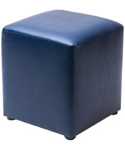 Cube Faux Leather Bar Stool Midnight (Pack of 2)