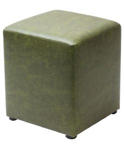 Cube Faux Leather Bar Stool Juniper (Pack of 2)