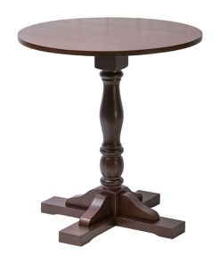 Oxford Dark Wood Pedestal Round Table 700mm