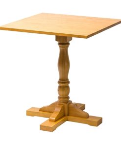 Oxford Soft Oak Pedestal Square Table 700x700mm