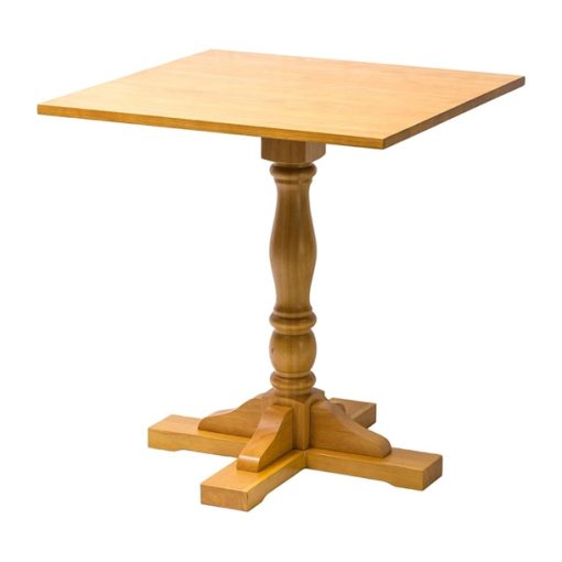 Oxford Soft Oak Pedestal Square Table 700x700mm