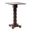 Islington Poseur Square Table Dark Wood 700x700mm