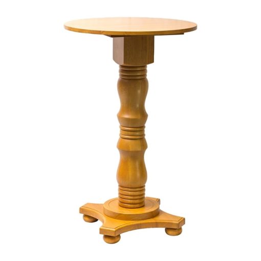 Islington Poseur Round Table Soft Oak 700mm