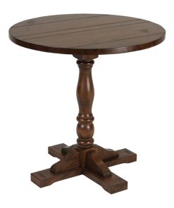 Oxford Vintage Wood Pedestal Round Table 760mm