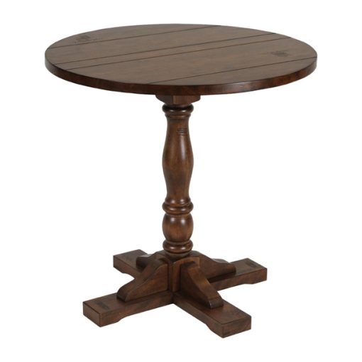 Oxford Vintage Wood Pedestal Round Table 760mm