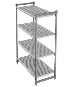 Cambro Camshelving Basics Plus Add-On Unit 4 Tier With Vented Shelves 1630H x 870W x 610D mm