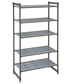Cambro Camshelving Basics Plus Add-On Unit 5 Tier With Vented Shelves 2140H x 870W x 540D mm
