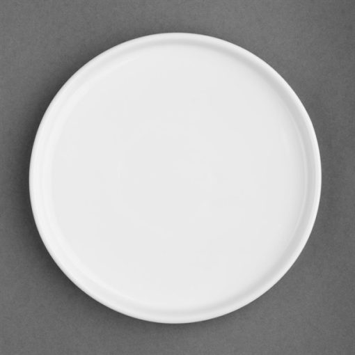 Olympia Whiteware Flat Round Plates 210mm (Pack of 6)