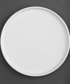 Olympia Whiteware Flat Round Plate 268mm 10.5" (Box 4)