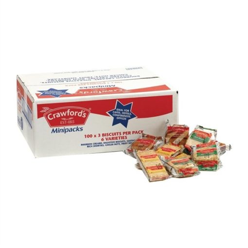 Crawfords Mini Pack Biscuits Assorted (Pack of 100)