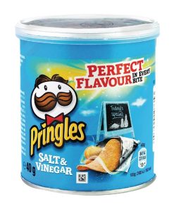 Pringles Salt & Vinegar 40g (Pack of 12)