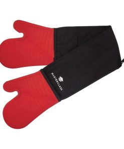 MasterClass Seamless Silicone Double Oven Glove Red