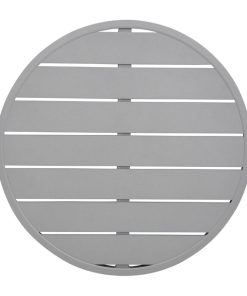Bolero Aluminium Round Table Top Light Grey 580mm