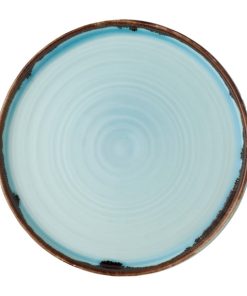 Dudson Harvest Walled Plates Turquoise 210mm (Pack of 6)
