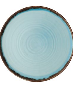 Dudson Harvest Walled Plates Turquoise 260mm (Pack of 6)